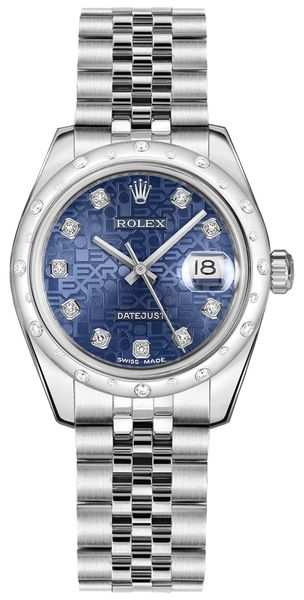 Rolex Datejust 31 Blue Jubilee Women-s Watch 178344