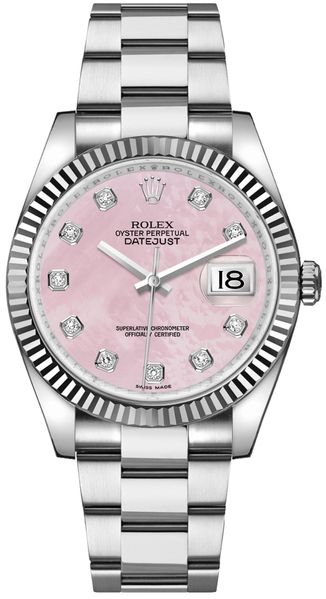 Rolex Datejust 36 Pink Diamond Women-s Watch 116234