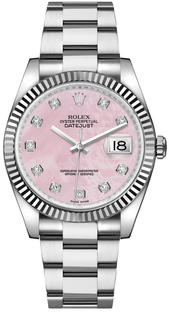 Rolex Datejust 36 Pink Diamond Women-s Watch 116234