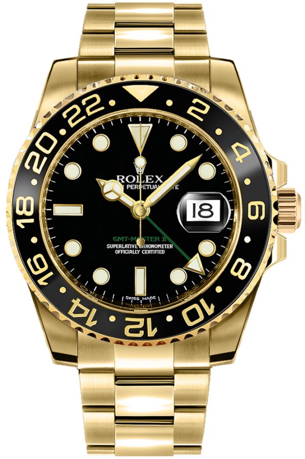 Rolex GMT-Master II Gold Men-s Watch 116718