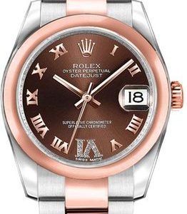 Rolex Lady-Datejust 26 Everose Gold and Steel Women-s Watch 179161