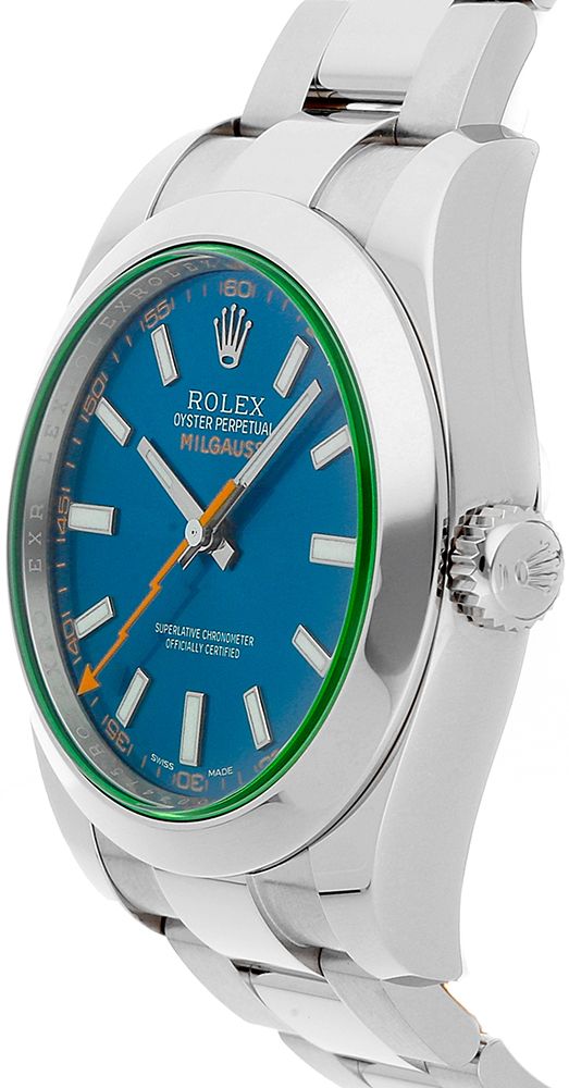 Rolex Milgauss Z-Blue Dial Luxury Men-s Watch 116400GV