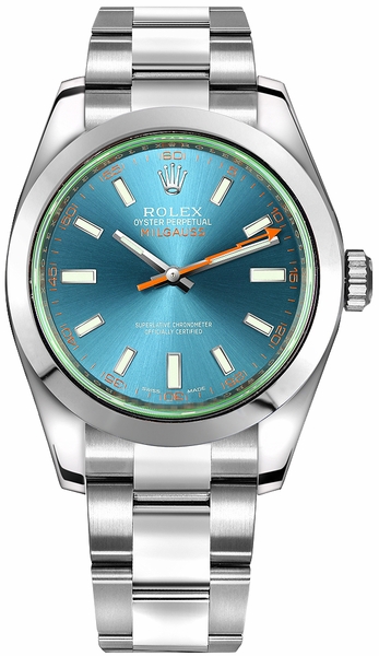 Rolex Milgauss Z-Blue Dial Luxury Men-s Watch 116400GV