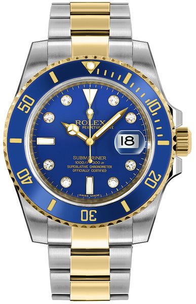 Rolex Submariner Date Blue Dial Men-s Watch 116613